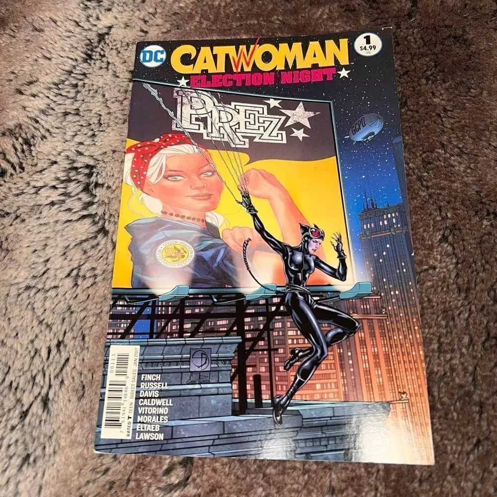 Catwoman Election Night January 2017 DC COMICS Universe New Comic Graphic Book